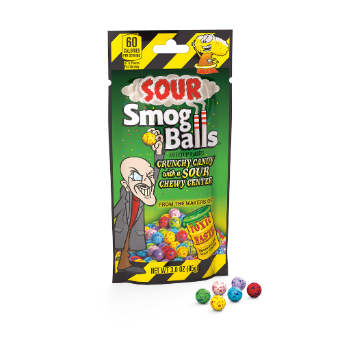 Toxic Waste Sour Smog Balls Peg Bag