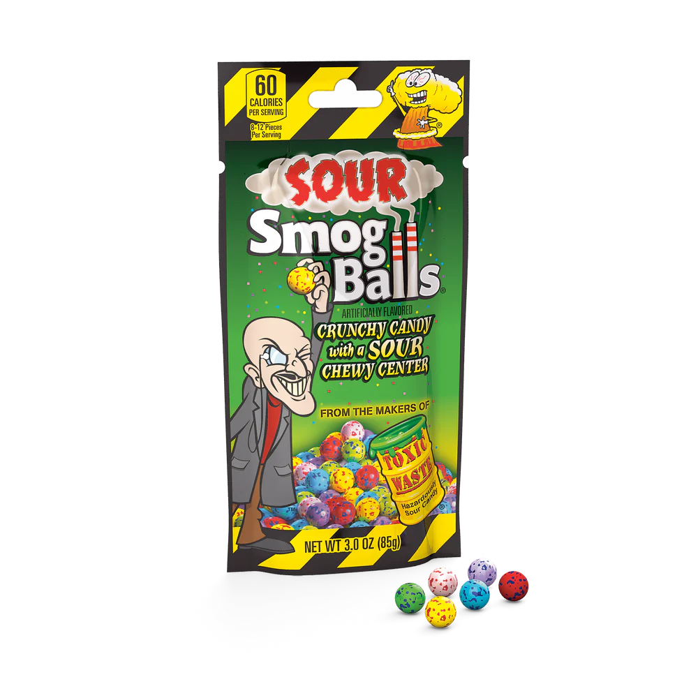 Toxic Waste Sour Smog Balls Peg Bag