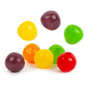 Colorful Sour Fruit Balls Assorted gummy candies in vibrant hues