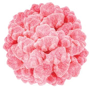 Pink flower-shaped gummy candy from Sour Piglets