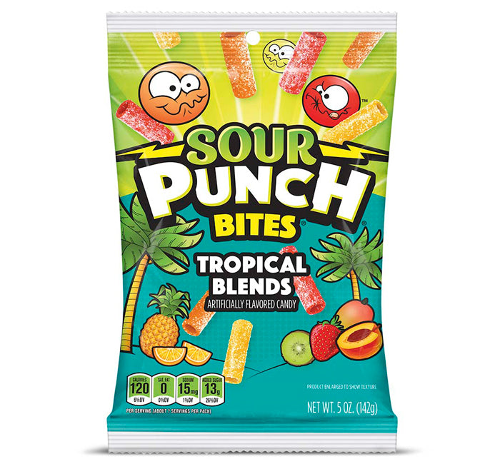 Sour Punch Bites Tropical Blend