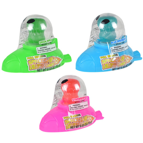 Space Ship Lollipop Candy with Toy