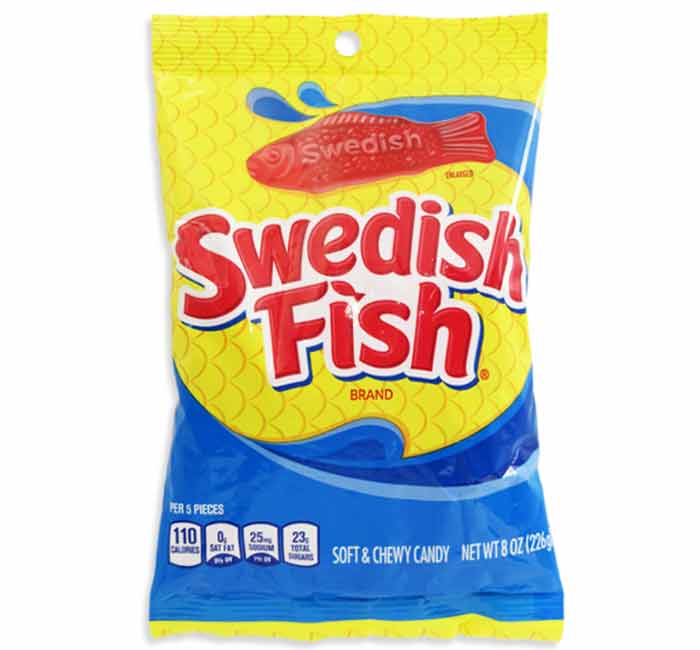 Swedish Fish RED Peg Bag
