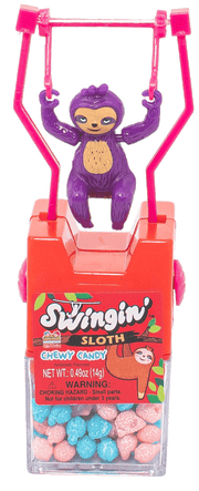 Swinging Sloth Chewing Candy Toy