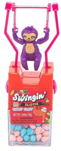 Swinging Sloth Chewing Candy Toy