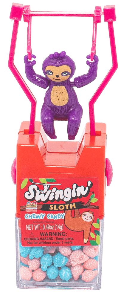 Swinging Sloth Chewing Candy Toy