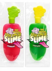 Face Twisters Sour Tongue Slime Strawberry or Green Apple