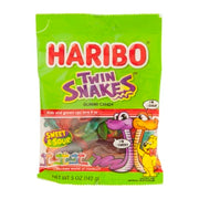 Haribo Twin Snakes Gummi Candy Peg Bag