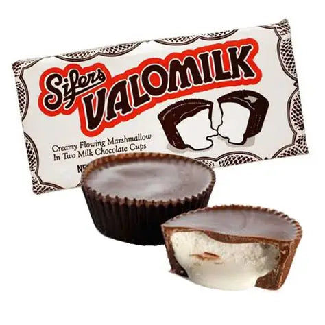 Valomilk Candy Cups with creamy marshmallow in milk chocolate shells