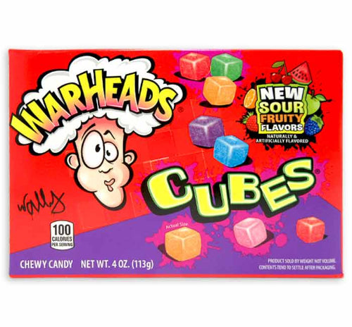 Warheads Chewy Cubes  Theater Box