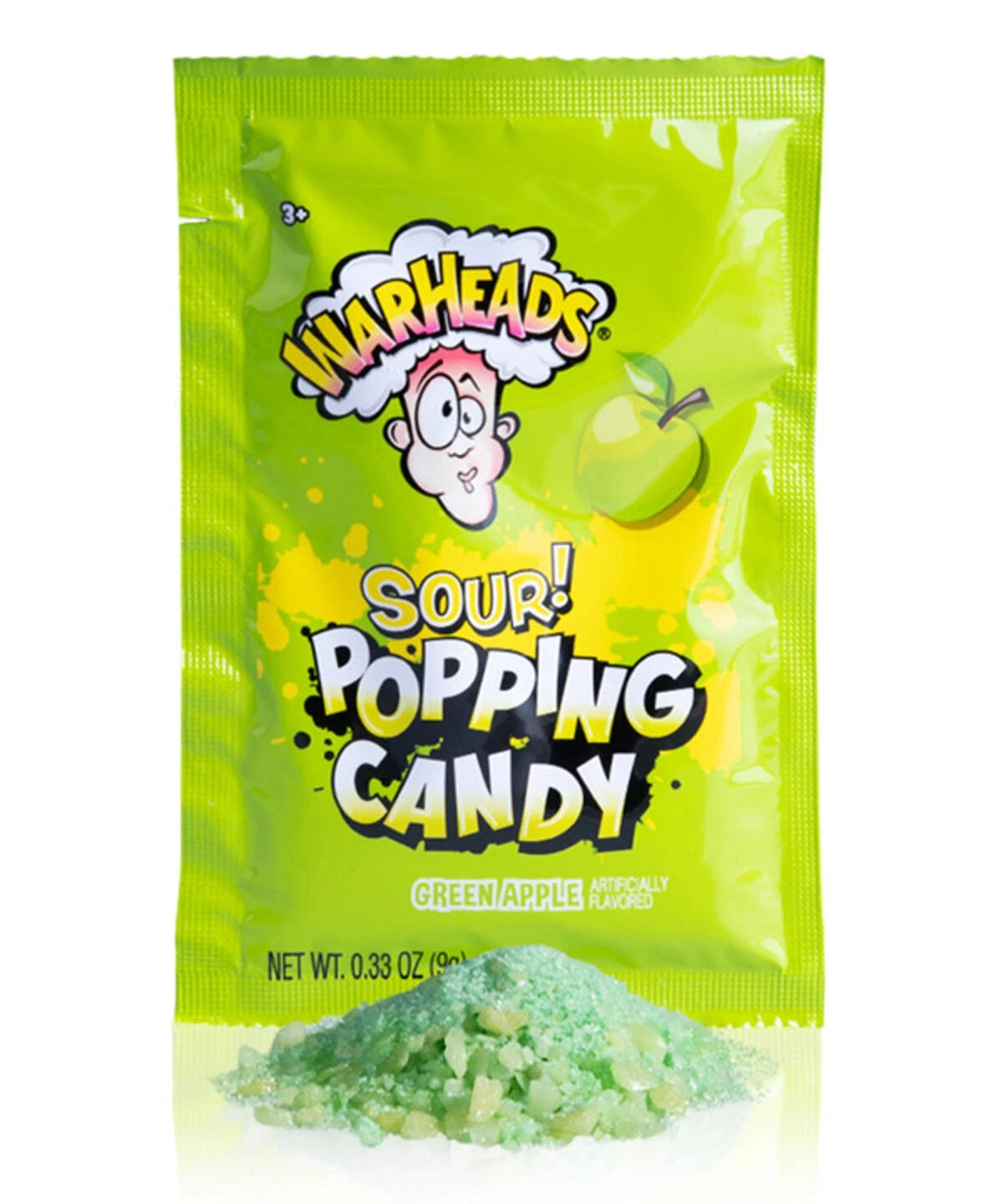 Warheads Sour Green Apple Popping Candy