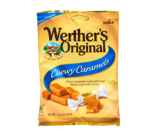 Werthers Chewy Caramel Candy Peg Bag