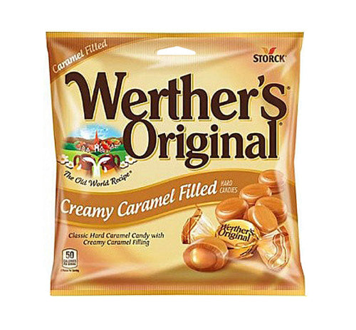 Werthers Creamy Caramel Filled Hard Candy Peg Bag