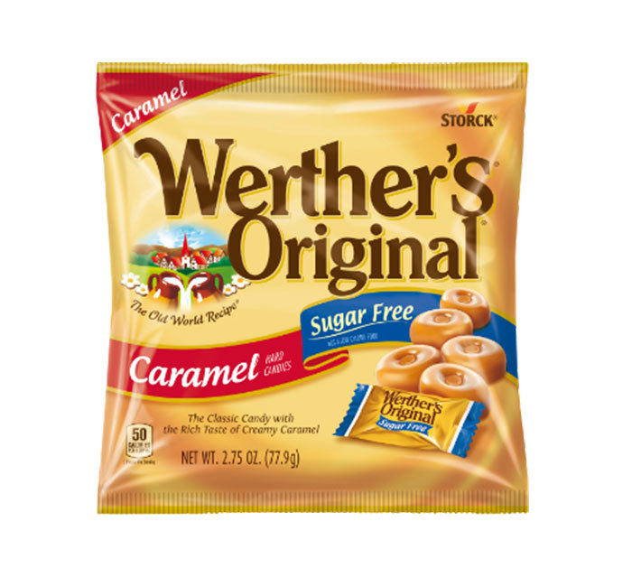 Werthers Sugarfree Hard Candy Peg Bag