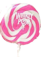 Whirly Pop 1.5 oz Pink & White 3"
