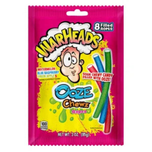 Warheads Ooze Chews Ropes Peg Bag