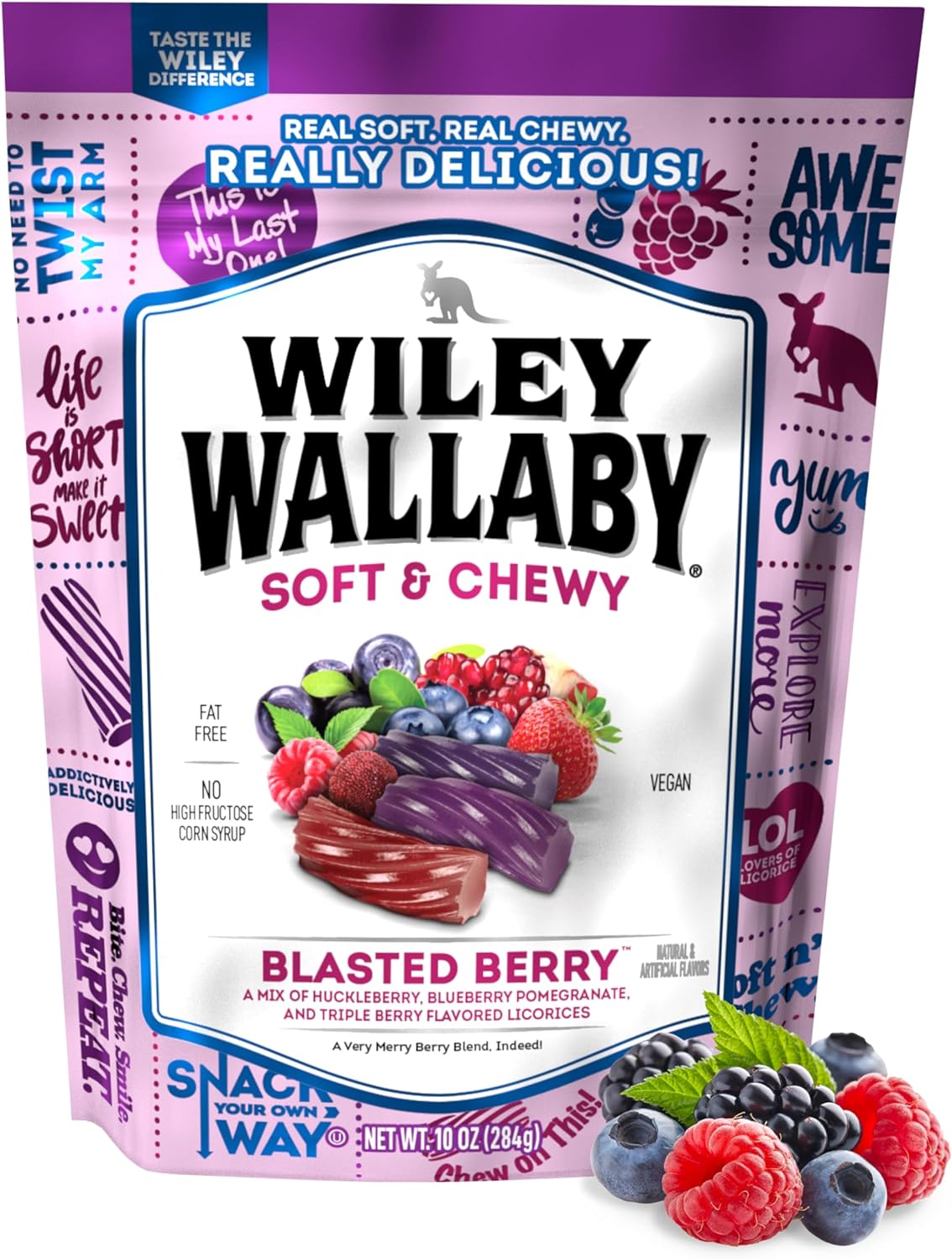 Wiley Wallaby Blasted Berry Licorice