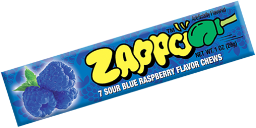 Zappo Sour Blue Raspberry Chews
