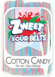 Zweet Cotton Candy Sour Belts Tub